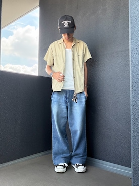 「nonnative（ノンネイティブ）のアイテム」を使った、iSHiさん（メンズ・181cm）の夏コーディネート