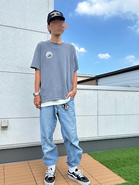 「VANS（バンズ）のアイテム」を使った、iSHiさん（メンズ・181cm）の夏コーディネート