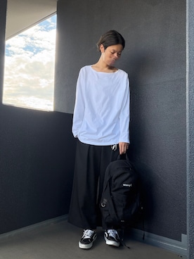 「COMOLI（コモリ）のアイテム（トップス）」を使った、iSHiさん（メンズ・181cm）の秋コーディネート