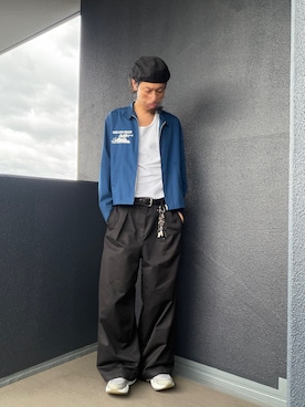 「アイテム（キャスケット）」を使った、iSHiさん（メンズ・181cm）の秋コーディネート