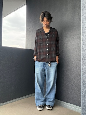 「WACKO MARIA（ワコマリア）のアイテム」を使った、iSHiさん（メンズ・181cm）の夏コーディネート