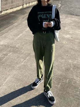 𝙔𝙐𝙆𝙄さん（レディース・162cm）の冬コーディネート