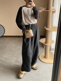 6（ロク）の「＜6(ROKU)＞SHEER RAGLAN SLEEVE T-SHIRT/Tシャツ