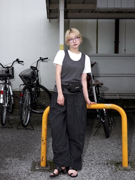𝙔𝙐𝙆𝙄さん（レディース・163cm）の夏コーディネート