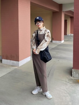 「20/80（テゥエンティーエイティー）のアイテム」を使った、𝙔𝙐𝙆𝙄さん（レディース・162cm）の春コーディネート
