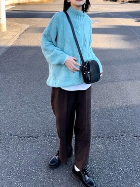 𝙔𝙐𝙆𝙄さん(レディース・162cm)の冬コーディネート