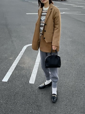 𝙔𝙐𝙆𝙄さん(レディース・162cm)の冬コーディネート