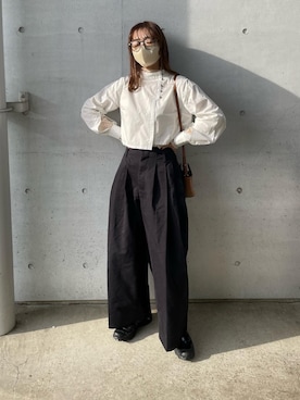 「MARNI（マルニ）のアイテム（バッグ）」を使った、𝙔𝙐𝙆𝙄さん（レディース・162cm）の春コーディネート
