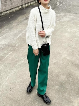 「BONbazaar（ボンバザール）のアイテム」を使った、𝙔𝙐𝙆𝙄さん（レディース・162cm）の秋コーディネート