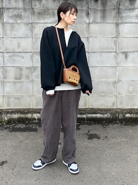 「MACOBER（マコバ）のアイテム」を使った、𝙔𝙐𝙆𝙄さん（レディース・162cm）の秋コーディネート