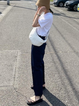 「NOFALL（ノーフォール）のアイテム」を使った、𝙔𝙐𝙆𝙄さん（レディース・162cm）の夏コーディネート