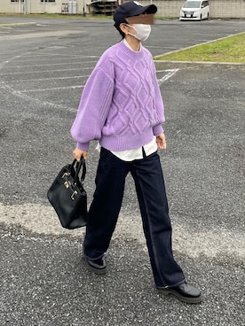 「NOMINE（ノミネ）のアイテム」を使った、𝙔𝙐𝙆𝙄さん（レディース・162cm）の秋コーディネート