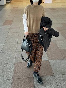 「RAY CASSIN（レイカズン）のアイテム」を使った、𝙔𝙐𝙆𝙄さん（レディース・162cm）の冬コーディネート