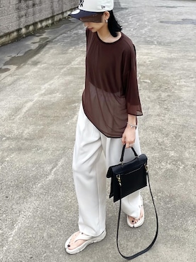 𝙔𝙐𝙆𝙄さん（レディース・162cm）の夏コーディネート