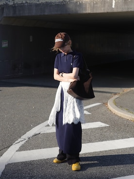 「YENNA（イェンナ）のアイテム」を使った、𝙔𝙐𝙆𝙄さん（レディース・163cm）の春コーディネート