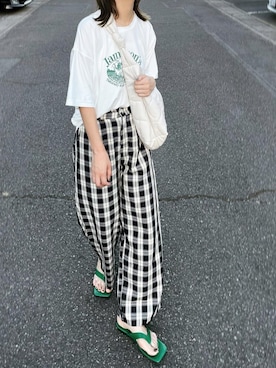 𝙔𝙐𝙆𝙄さん（レディース・162cm）の夏コーディネート