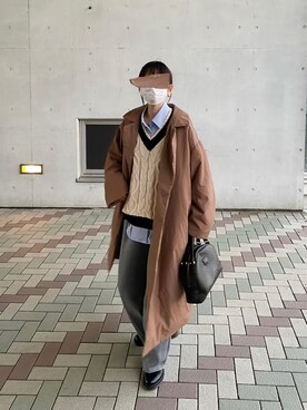 「NOMINE（ノミネ）のアイテム」を使った、𝙔𝙐𝙆𝙄さん（レディース・162cm）の秋コーディネート