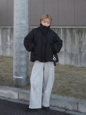 「アイテム（財布/小物）」を使った、𝙔𝙐𝙆𝙄さん（レディース・163cm）の秋コーディネート