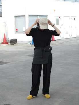 「アイテム（ボディバッグ/ウエストポーチ）」を使った、𝙔𝙐𝙆𝙄さん（レディース・163cm）の夏コーディネート