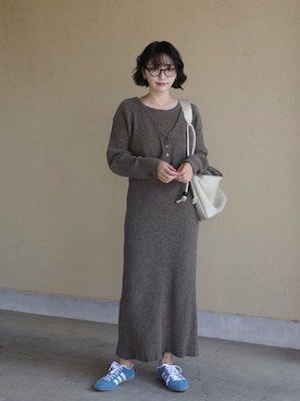 「アイテム（ワンピース/ドレス）」を使った、𝙔𝙐𝙆𝙄さん（レディース・163cm）の夏コーディネート