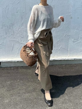 「feepur（フェピュール）のアイテム（スカート）」を使った、𝙔𝙐𝙆𝙄さん（レディース・162cm）の夏コーディネート