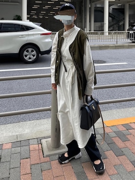 「FREAK'S STORE（フリークスストア）のアイテム（ベスト）」を使った、𝙔𝙐𝙆𝙄さん（レディース・162cm）の春コーディネート