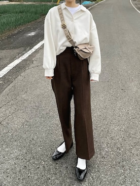 「ヒラキ（ヒラキ）のアイテム」を使った、𝙔𝙐𝙆𝙄さん（レディース・162cm）の春コーディネート