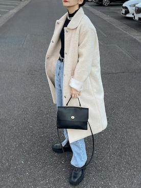 「Ayla（アイラ）のアイテム」を使った、𝙔𝙐𝙆𝙄さん（レディース・162cm）の冬コーディネート