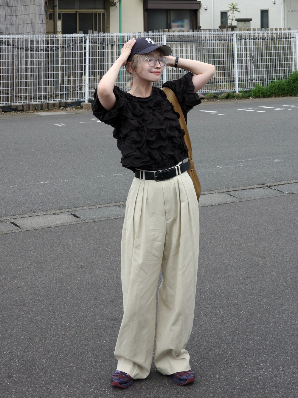 6(ROKU) コットンレーヨン タックパンツ その他パンツ ＜6(ROKU