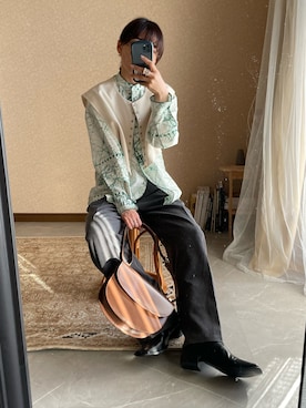 𝙔𝙐𝙆𝙄さん（レディース・162cm）の冬コーディネート