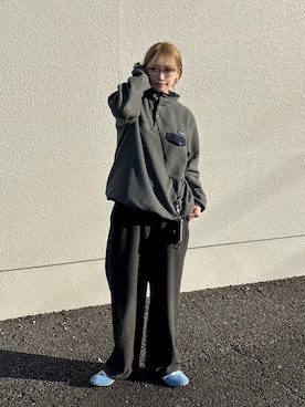 「patagonia（パタゴニア）のアイテム」を使った、𝙔𝙐𝙆𝙄さん（レディース・163cm）の冬コーディネート