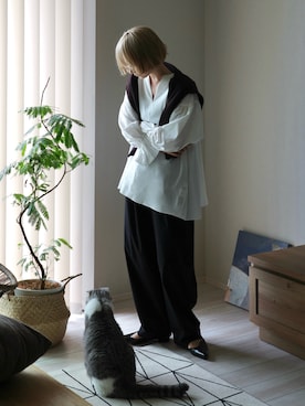 𝙔𝙐𝙆𝙄さん（レディース・163cm）の秋コーディネート