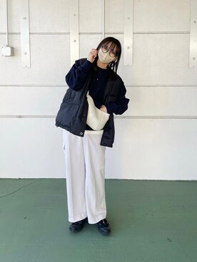 𝙔𝙐𝙆𝙄さん（レディース・162cm）の冬コーディネート