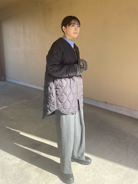 𝙔𝙐𝙆𝙄さん（レディース・162cm）の冬コーディネート
