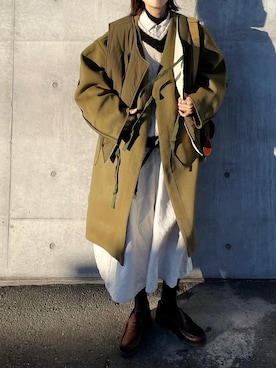 𝙔𝙐𝙆𝙄さん（レディース・162cm）の冬コーディネート