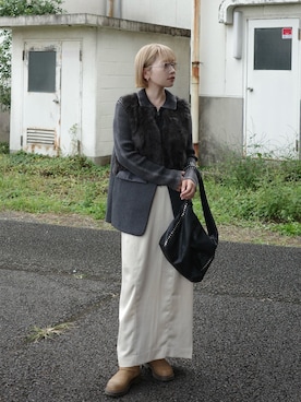𝙔𝙐𝙆𝙄さん（レディース・163cm）の秋コーディネート