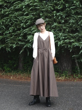 「YENNA（イェンナ）のアイテム」を使った、𝙔𝙐𝙆𝙄さん（レディース・163cm）の夏コーディネート