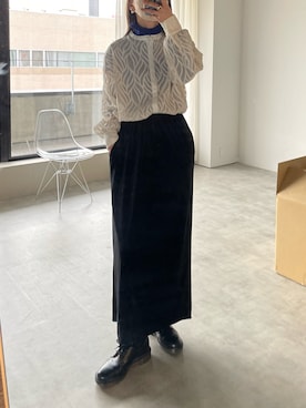 𝙔𝙐𝙆𝙄さん(レディース・162cm)の冬コーディネート