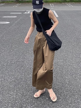 「20/80（テゥエンティーエイティー）のアイテム」を使った、𝙔𝙐𝙆𝙄さん（レディース・162cm）の夏コーディネート