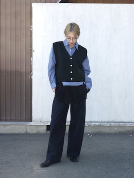 「YENNA（イェンナ）のアイテム」を使った、𝙔𝙐𝙆𝙄さん（レディース・163cm）の春コーディネート