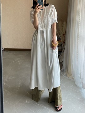 𝙔𝙐𝙆𝙄さん（レディース・162cm）の夏コーディネート