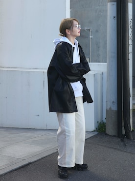 「anuke（アンヌーク）のアイテム」を使った、𝙔𝙐𝙆𝙄さん（レディース・163cm）の冬コーディネート