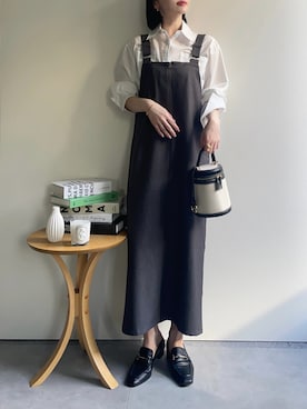 「ap retro（アプレトロ）のアイテム（ワンピース/ドレス）」を使った、𝙔𝙐𝙆𝙄さん（レディース・162cm）の春コーディネート