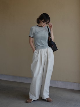 「アイテム（シューズ）」を使った、𝙔𝙐𝙆𝙄さん（レディース・163cm）の夏コーディネート