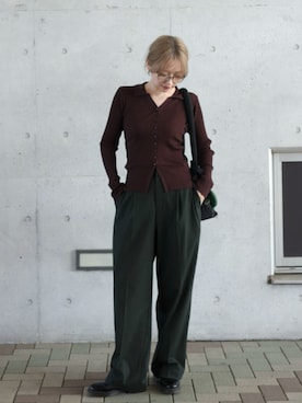 「YENNA（イェンナ）のアイテム」を使った、𝙔𝙐𝙆𝙄さん（レディース・163cm）の春コーディネート