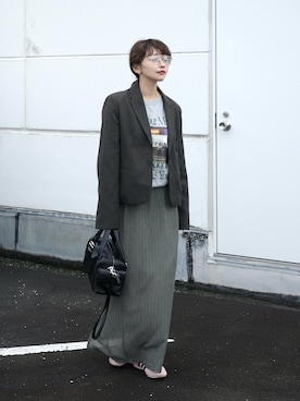 𝙔𝙐𝙆𝙄さん（レディース・163cm）の秋コーディネート