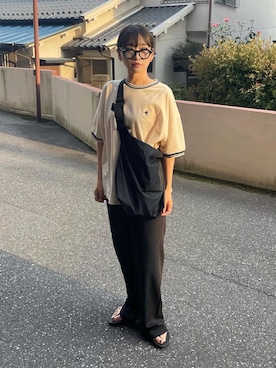 「20/80（テゥエンティーエイティー）のアイテム」を使った、𝙔𝙐𝙆𝙄さん（レディース・162cm）の夏コーディネート