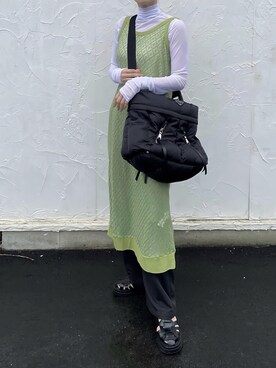 「4youstory（フォーユーストーリー）のアイテム（ワンピース）」を使った、𝙔𝙐𝙆𝙄さん（レディース・162cm）の春コーディネート
