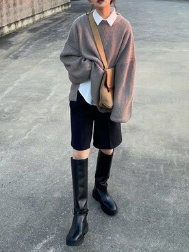 𝙔𝙐𝙆𝙄さん(レディース・162cm)の秋コーディネート