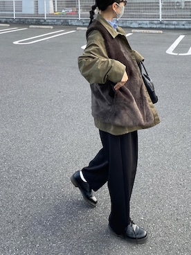 「NOMINE（ノミネ）のアイテム」を使った、𝙔𝙐𝙆𝙄さん（レディース・162cm）の秋コーディネート